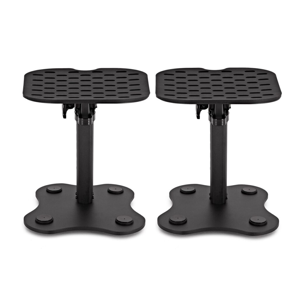 Deluxe Tilting Desktop Monitor Stands Pair