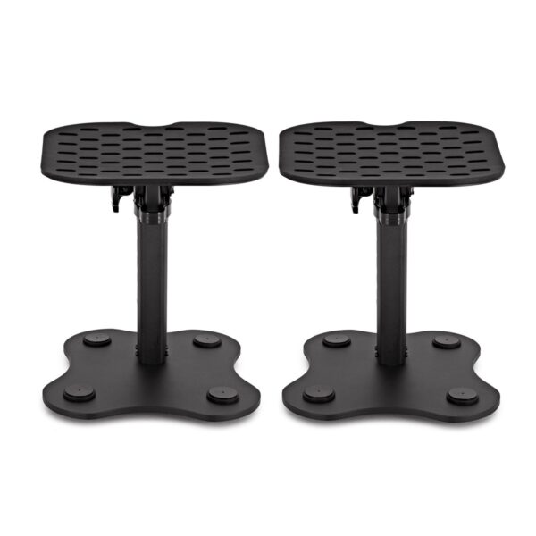 Deluxe Tilting Desktop Monitor Stands Pair - Image 2