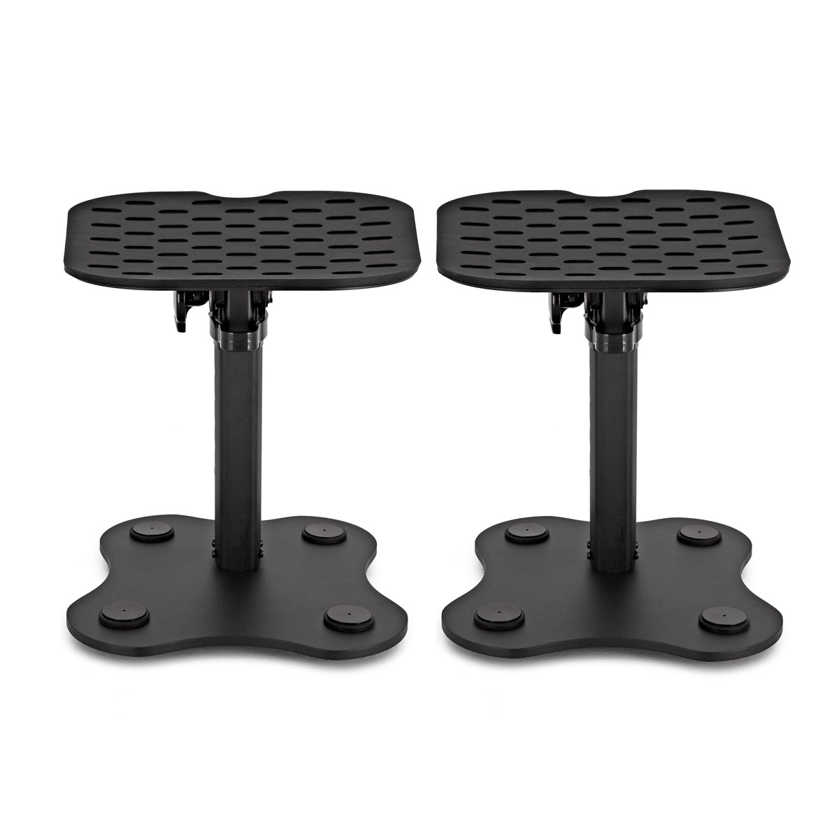 Deluxe Tilting Desktop Monitor Stands Pair - Image 2