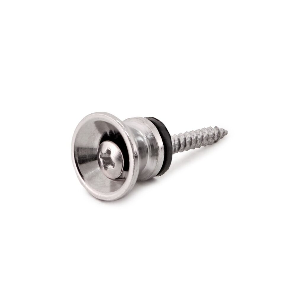Guitarworks Round Strap Button Chrome
