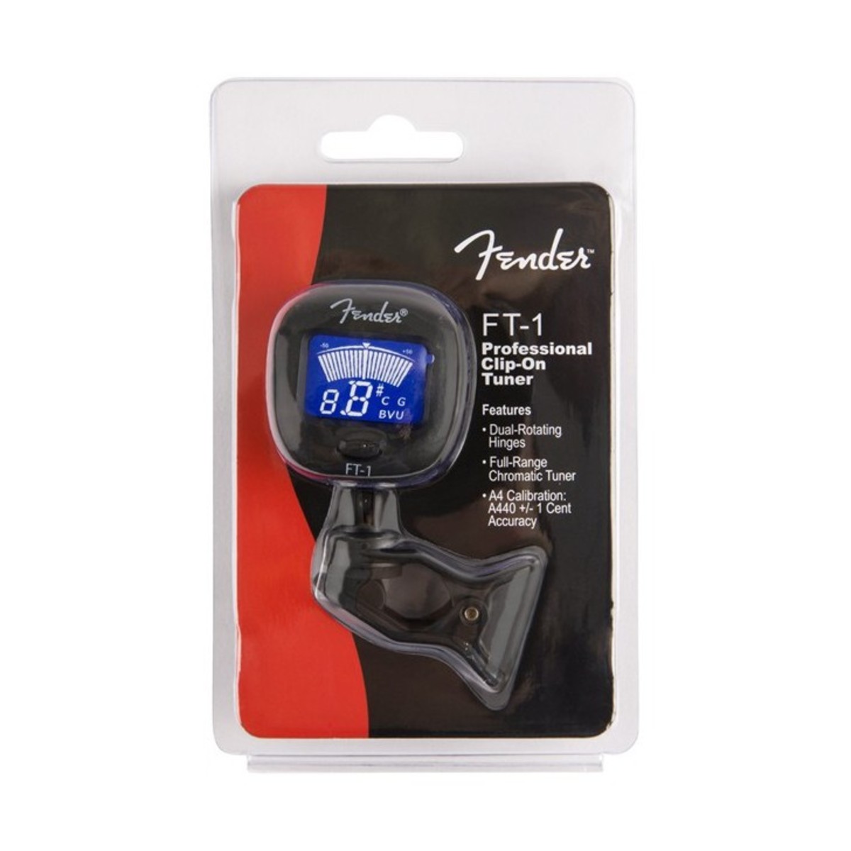 Fender FT-1 Pro Clip-On Tuner Black - Image 4