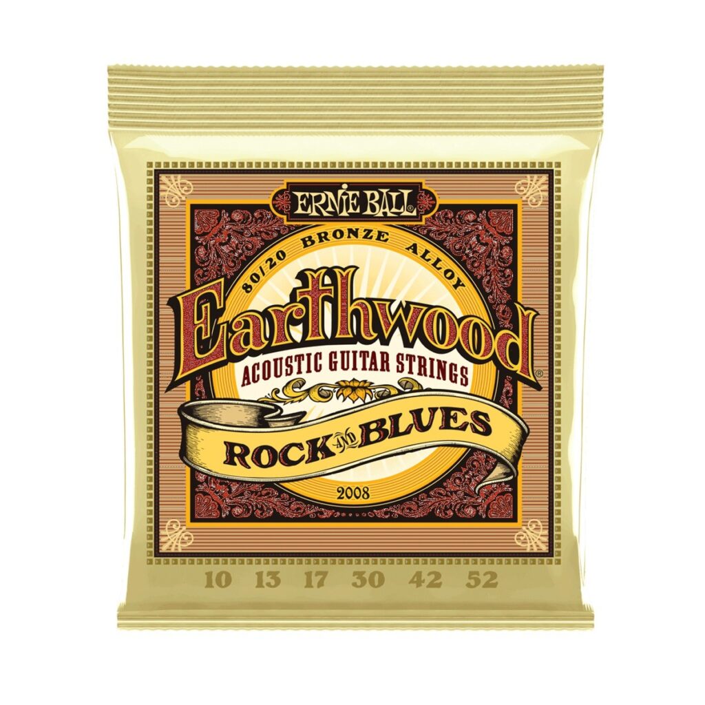 Ernie Ball Earthwood 2008 80/20 Bronze Rock & Blues Set 10-52