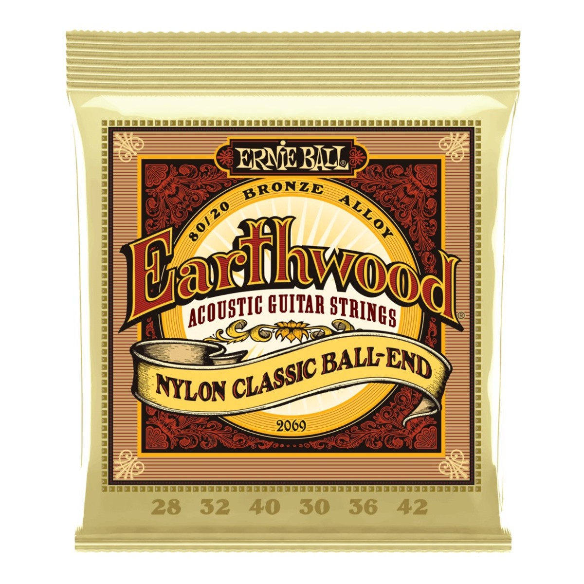 Ernie Ball Earthwood 2069 Nylon Folk Ball-End Set - Image 1