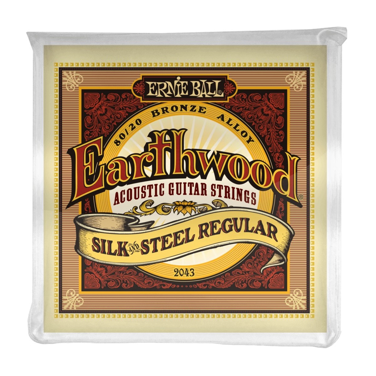Ernie Ball Earthwood 2043 Silk & Steel Regular Set - Image 1