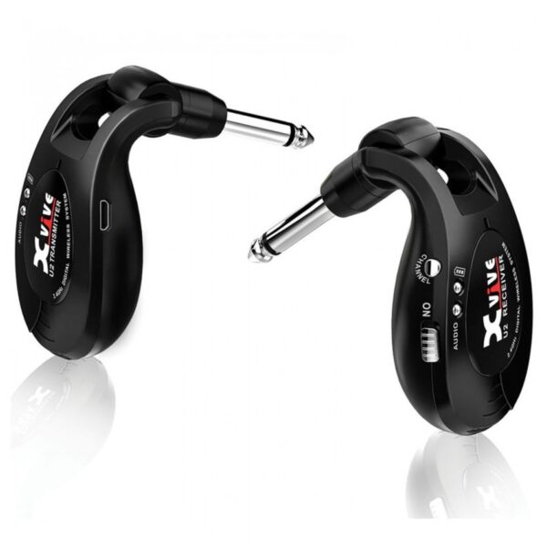 Xvive XU2 Wireless Guitar System Black - Image 1