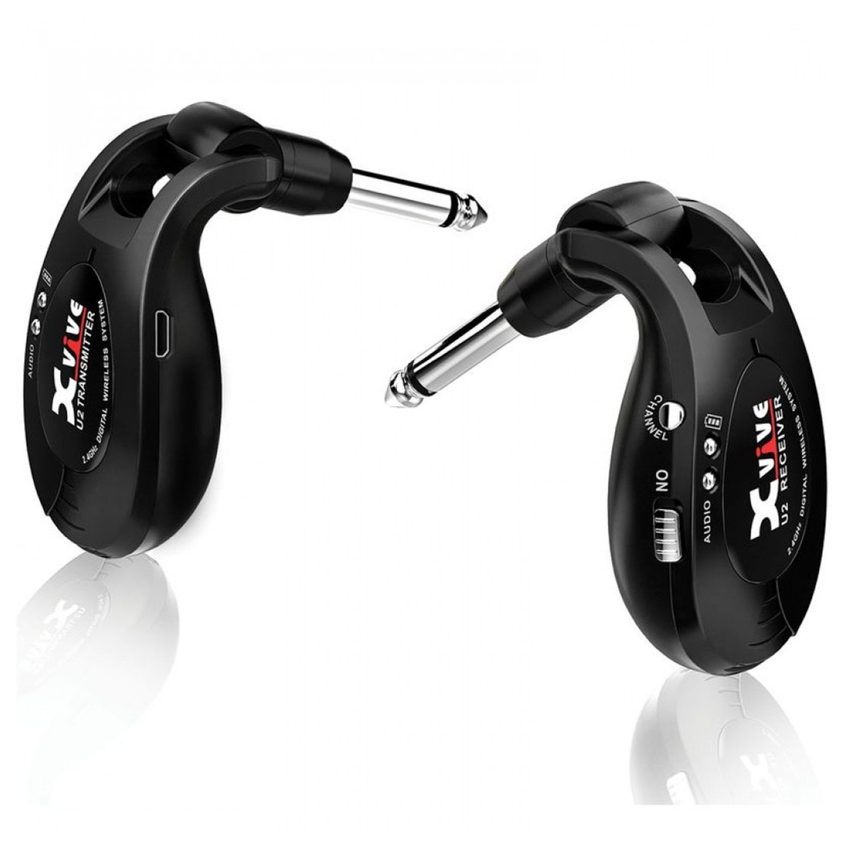 Xvive XU2 Wireless Guitar System Black - Image 1