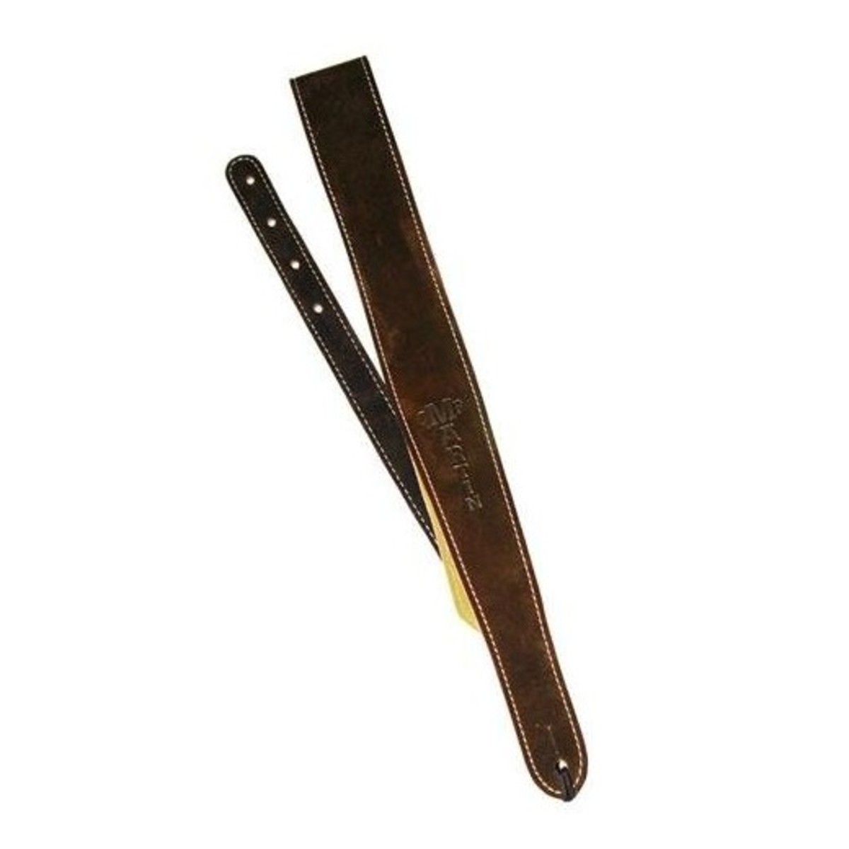Martin 18A0017 Guitar Strap 2.5" Suede w/ Stitching Brown - Image 1