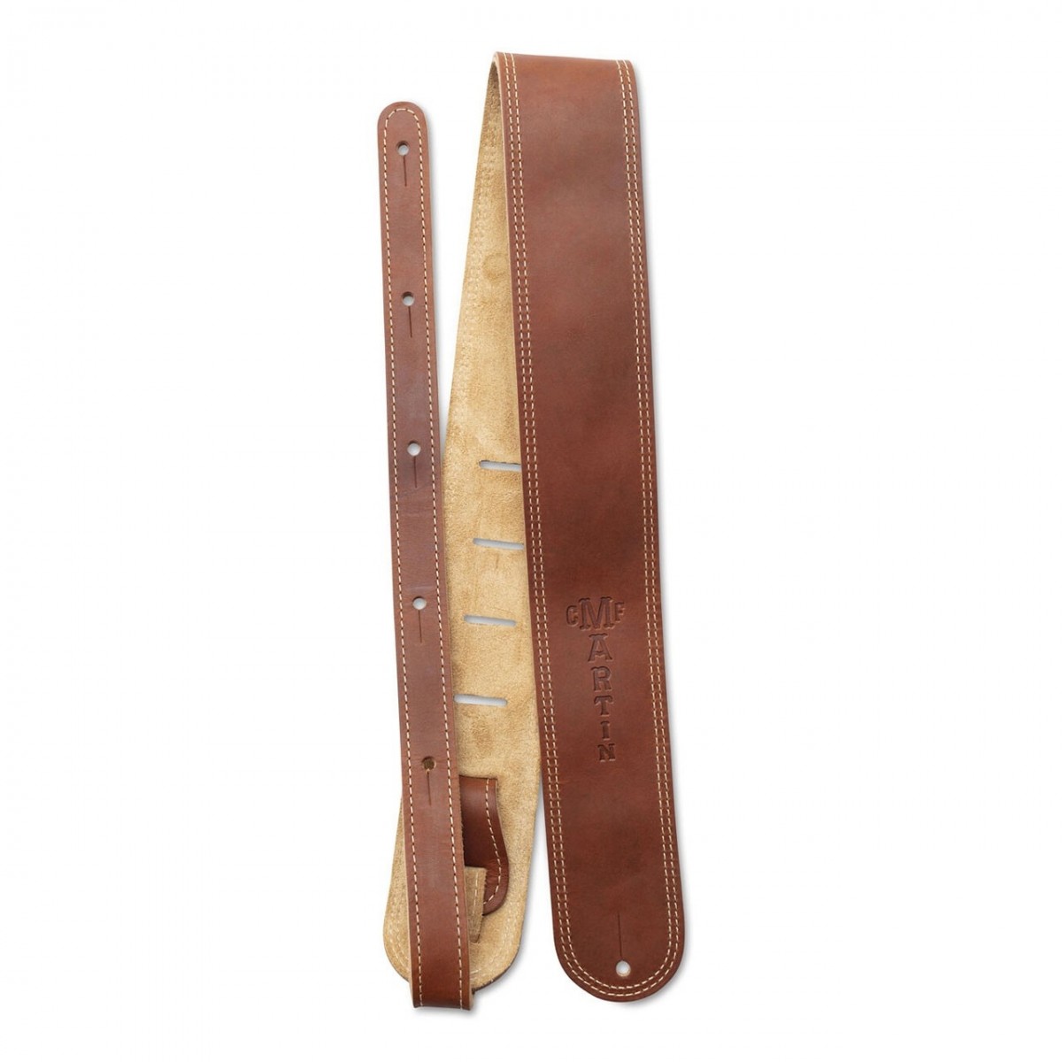 Martin 18A0012 Strap 2.5" Glove Style Leather w/Suede Back Brown - Image 1