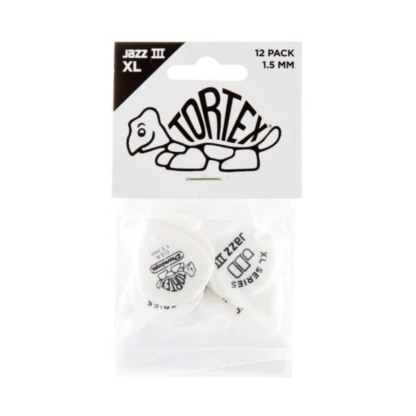 Dunlop Tortex Jazz lll XL 1.50mm 12 Pick Pack - Image 3