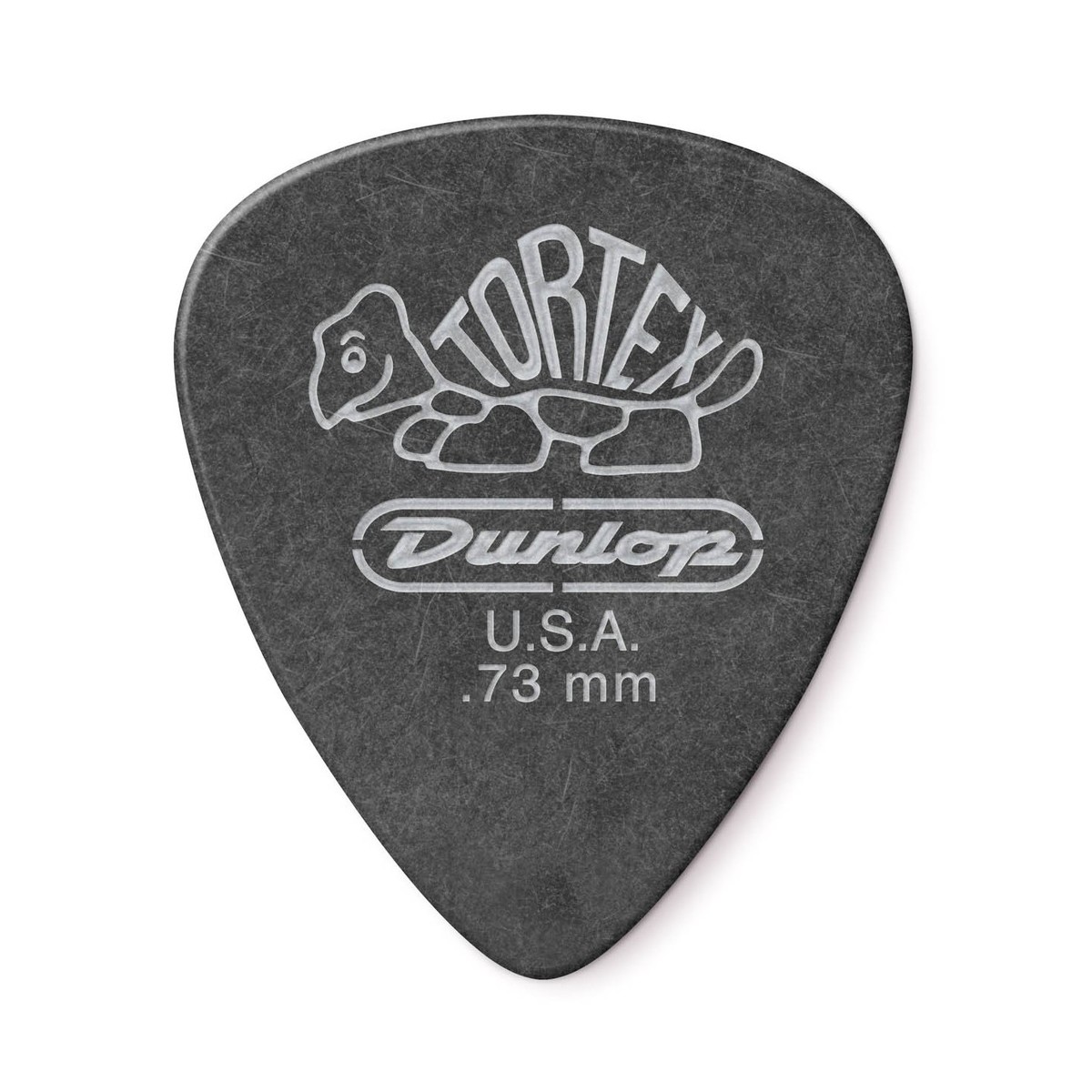 Dunlop Tortex Pitch Black Standard 0.73mm 12 Pick Pack - Image 1