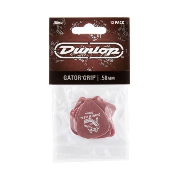 Dunlop Gator Grip Standard .58mm 12 Pick Pack - Image 1