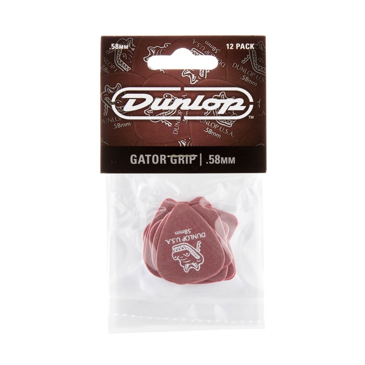 Dunlop Gator Grip Standard .58mm 12 Pick Pack - Image 1