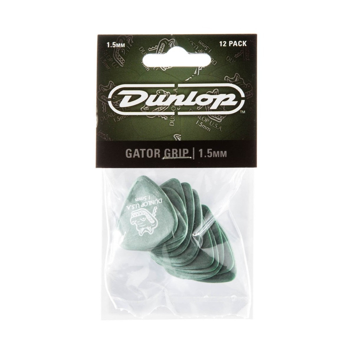Dunlop JD-417P1.50 Gator Grip Standard 1.50mm 12 Pick Pack - Image 3