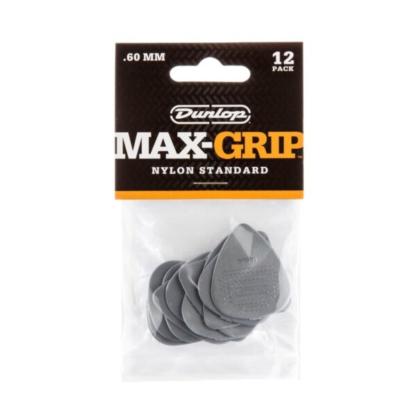 Dunlop Nylon Max-Grip Standard .60mm 12 Pick Pack - Image 3