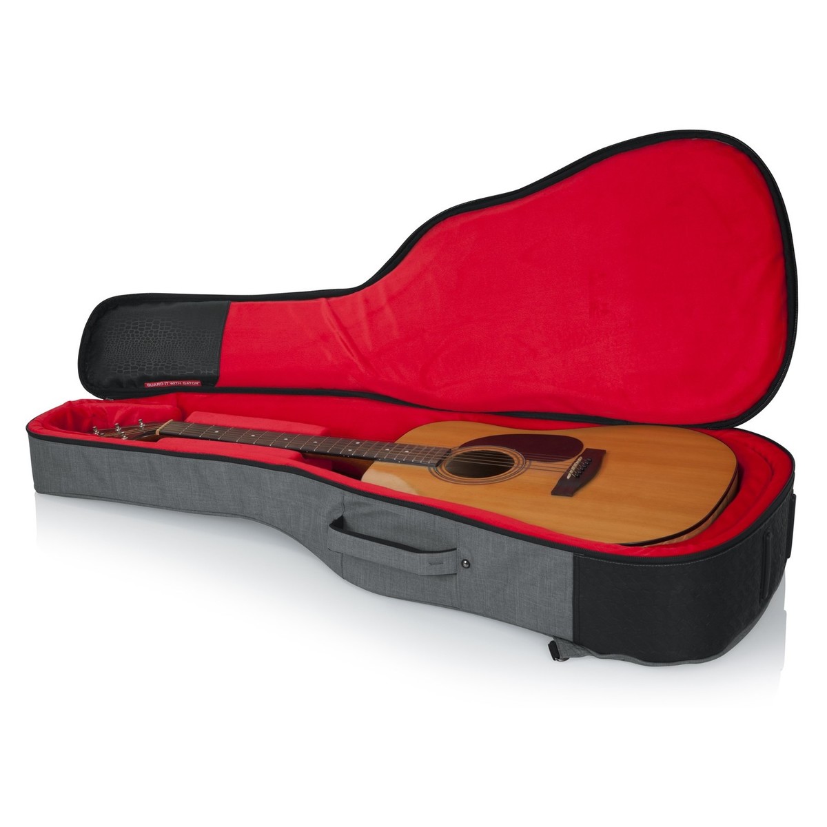 Gator GT-ACOUSTIC-GRY Transit Series Acoustic Guitar Bag Grey - Image 4