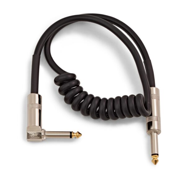 Coiled Jack Right Angled Instrument Cable 1m - Image 1