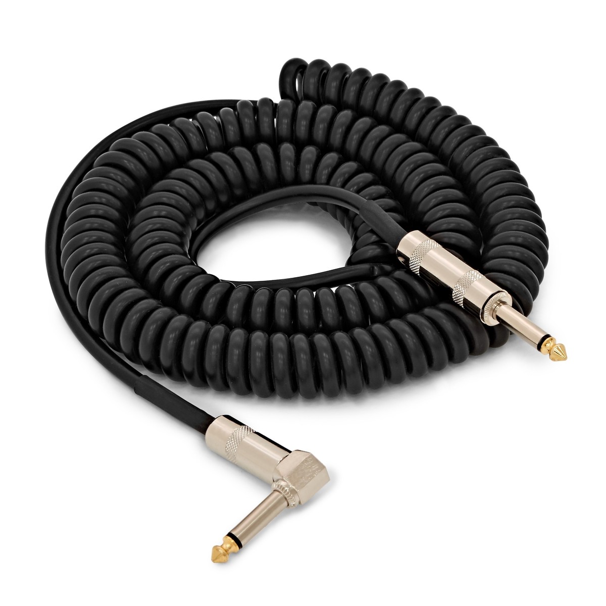 Essentials Jack Coiled Right Angled Instrument Cable 6m - Image 3