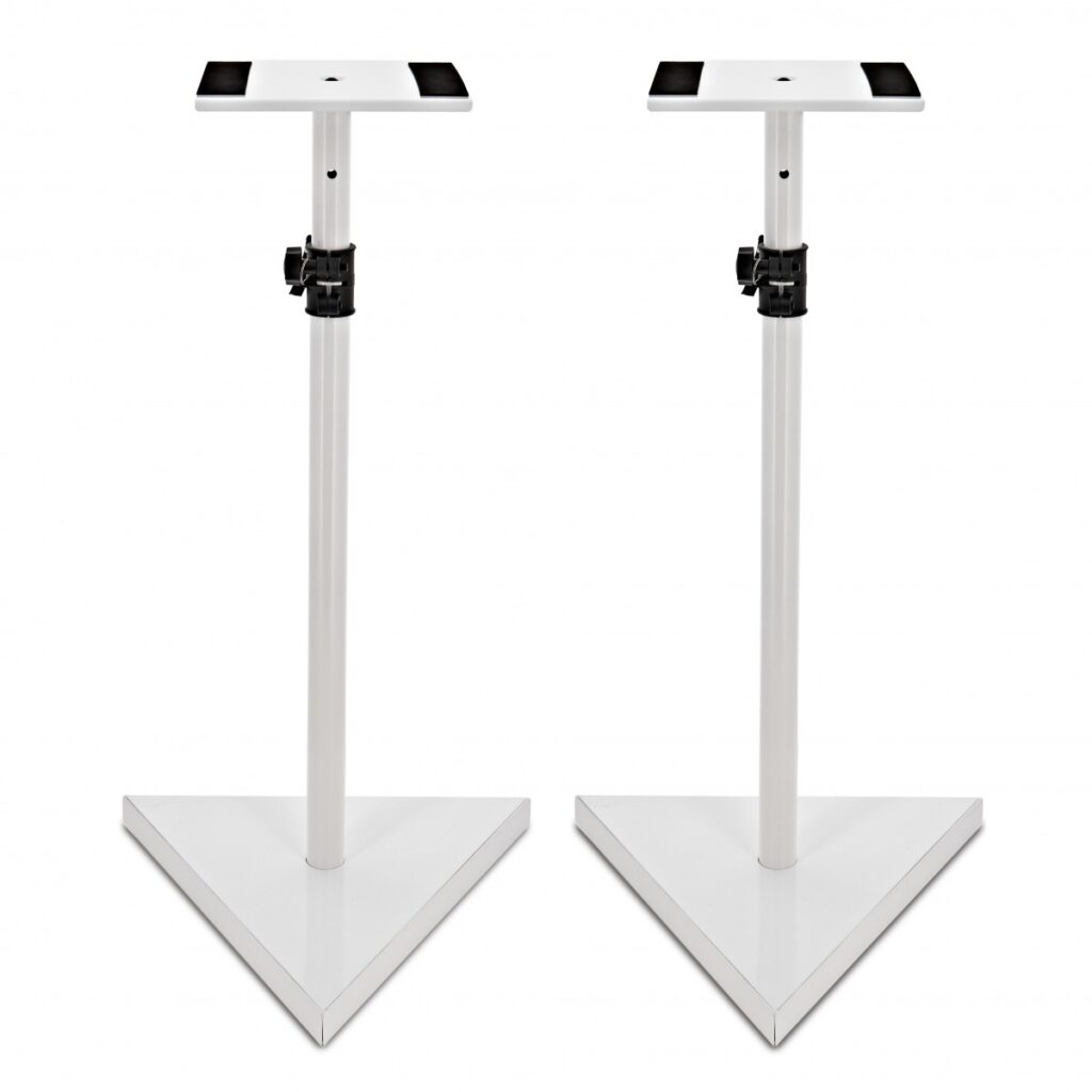 Studio Monitor Speaker Stands White Pair