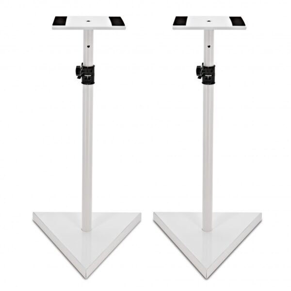 Studio Monitor Speaker Stands White Pair - Image 1