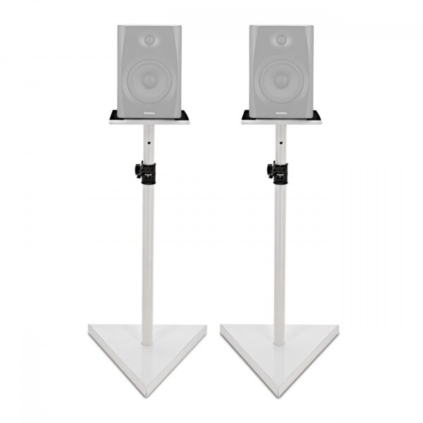 Studio Monitor Speaker Stands White Pair - Image 2