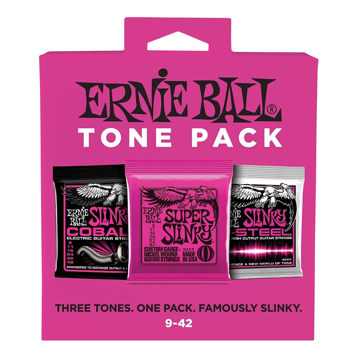 Ernie Ball P03333 Super Slinky 9-42 Electric Tone Pack - Image 1