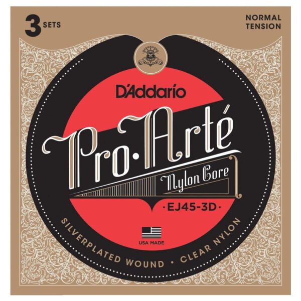 DAddario EJ45-3D 3-Pack Pro-Arte Normal Tension - Image 1
