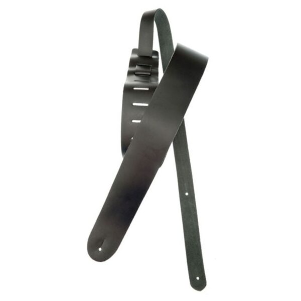 DAddario 25L00-DX Classic Leather Guitar Strap Black Extra-Long - Image 1