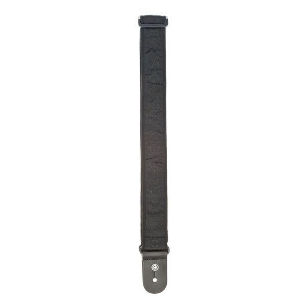 DAddario 50B01 Woven Guitar Strap Black Satin - Image 2