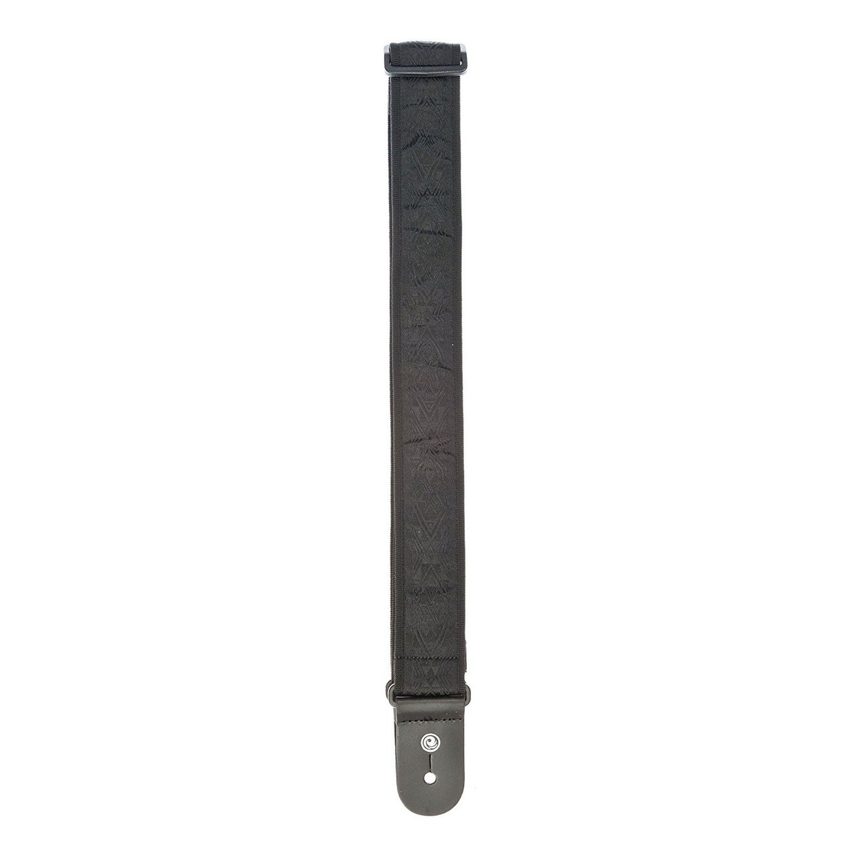 DAddario 50B01 Woven Guitar Strap Black Satin - Image 2
