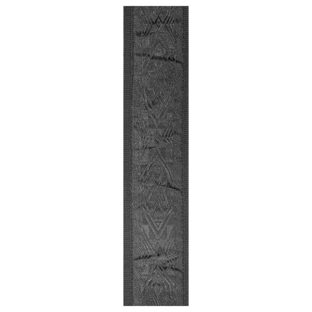 DAddario 50B01 Woven Guitar Strap Black Satin