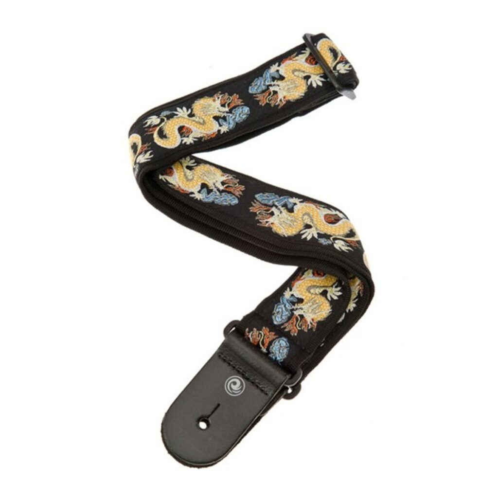 DAddario 50F08 Woven Guitar Strap Dragon