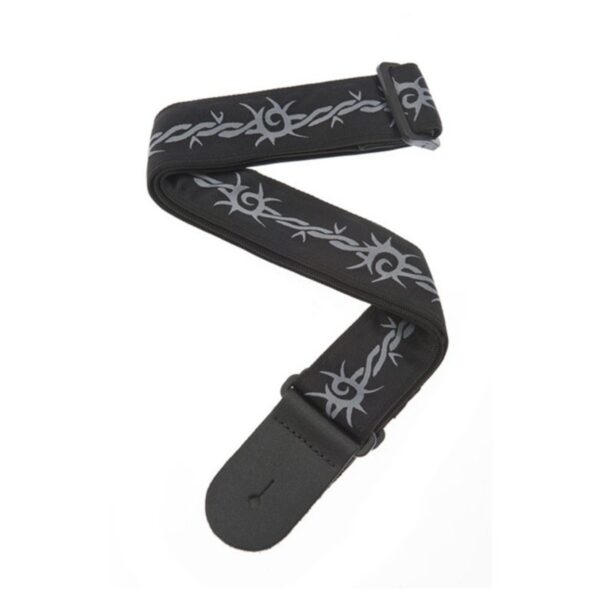 DAddario 50F04 Woven Guitar Strap Barbed Wire - Image 1