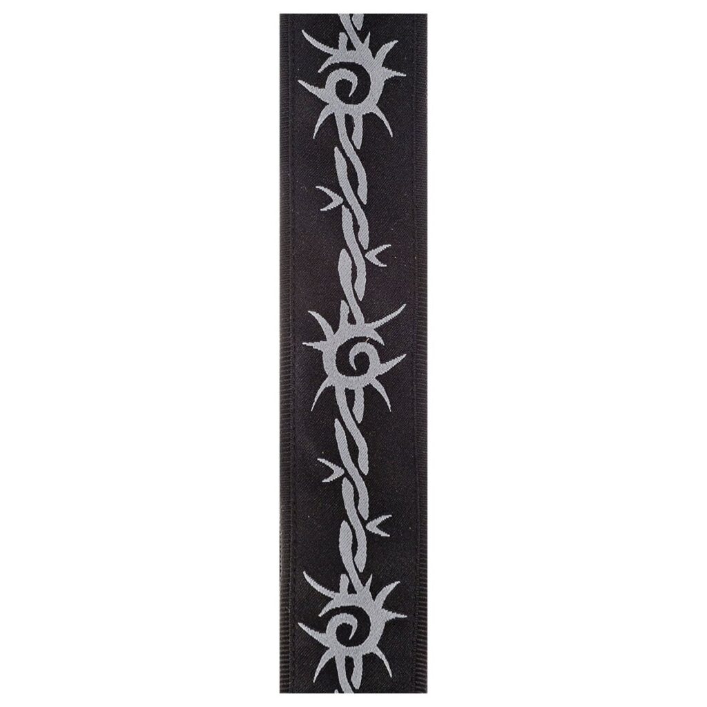 DAddario 50F04 Woven Guitar Strap Barbed Wire