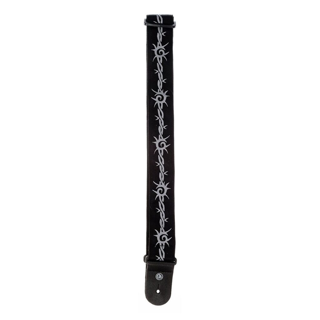 DAddario 50F04 Woven Guitar Strap Barbed Wire