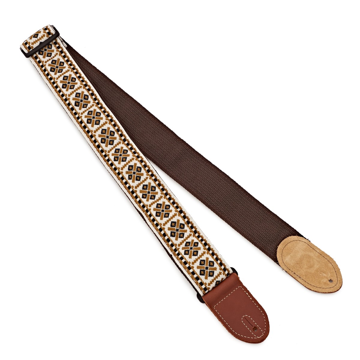 Gretsch G Brand Strap Diamond Brown End - Image 1