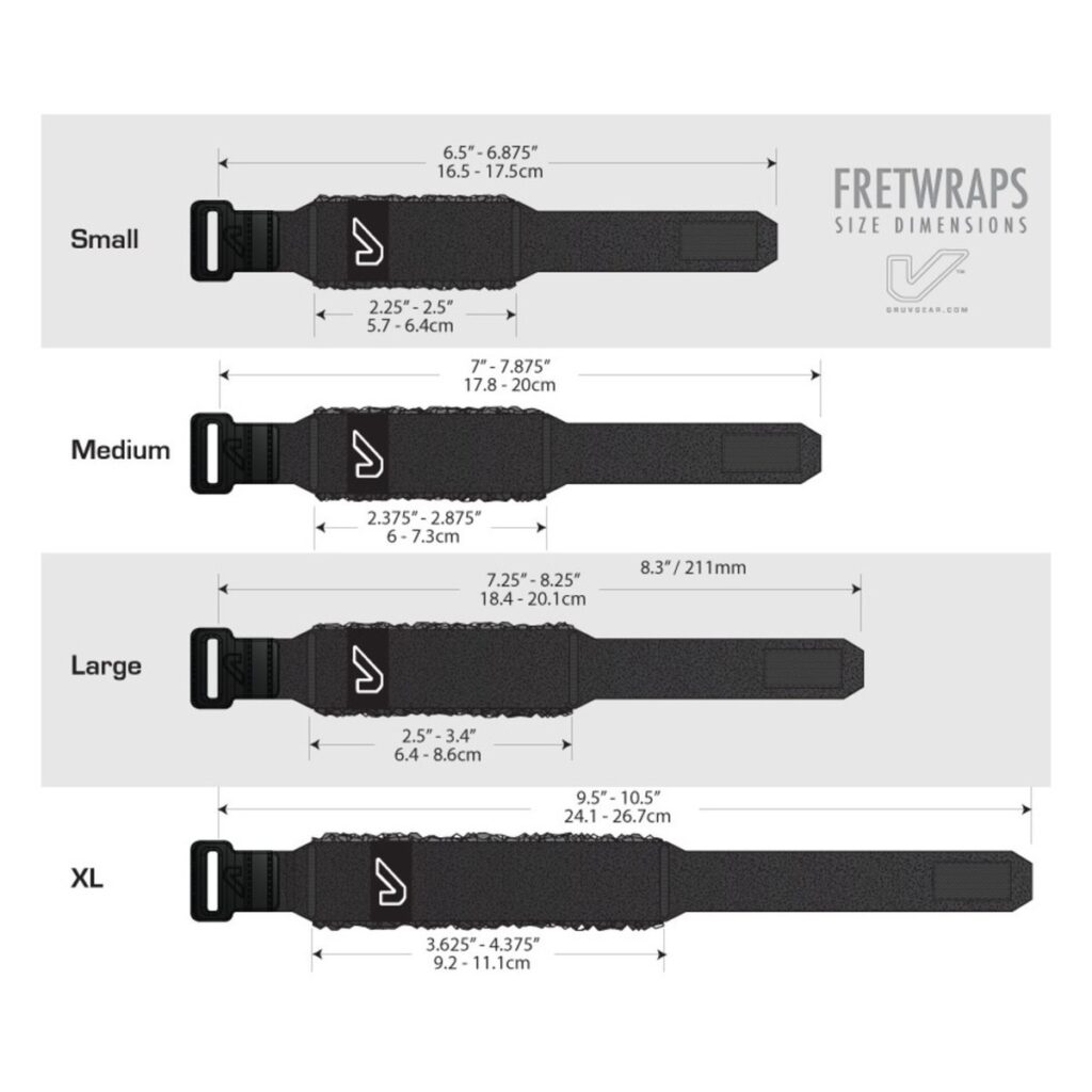 Gruv Gear Fretwraps 1pk Burgundy Medium