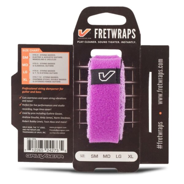 Gruv Gear Fretwraps 1pk Purple Small - Image 1