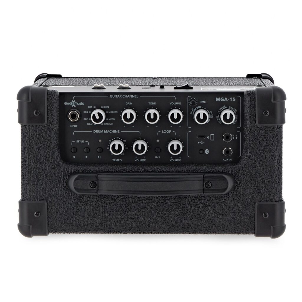 Guitar Modelling Amp with Drum Machine and Looper by Gear4music