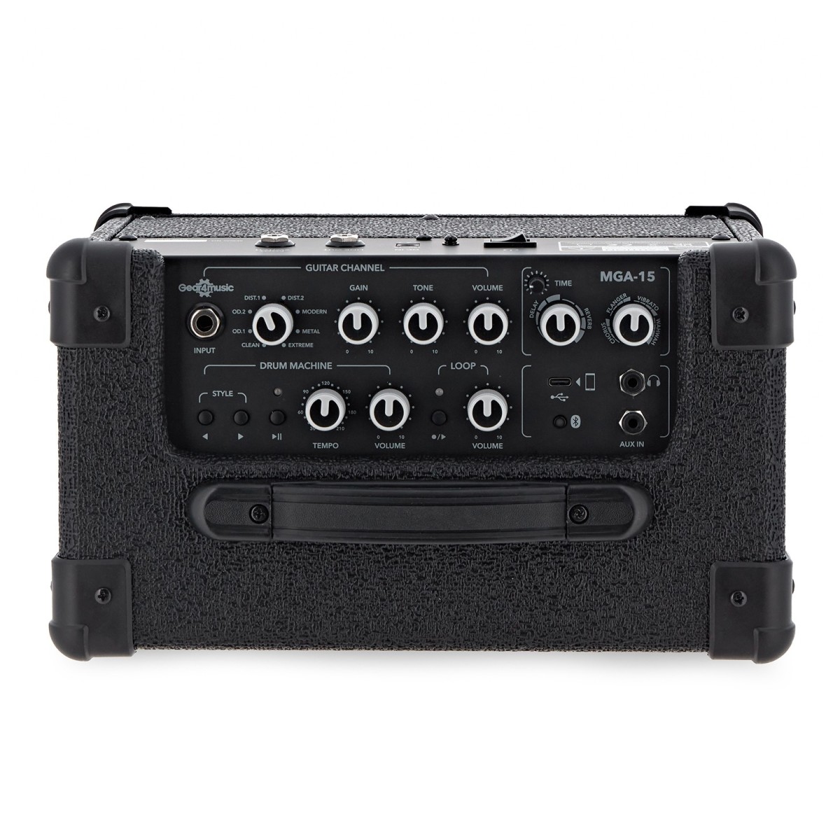 Guitar Modelling Amp with Drum Machine and Looper by Gear4music