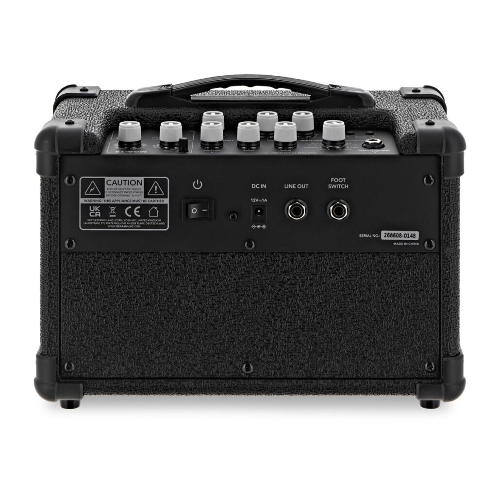 Guitar Modelling Amp with Drum Machine and Looper by Gear4music