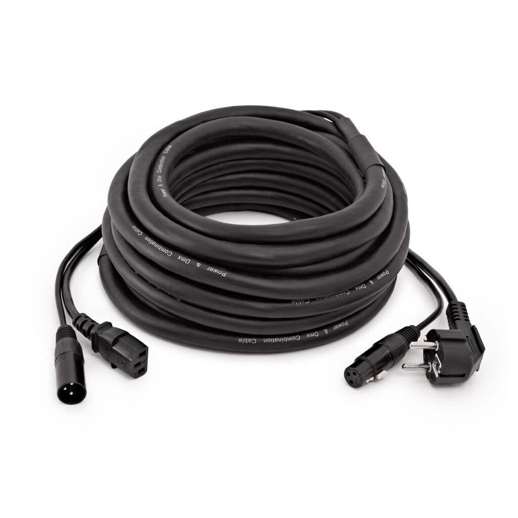 XLR and EU IEC Combination Cable 10m