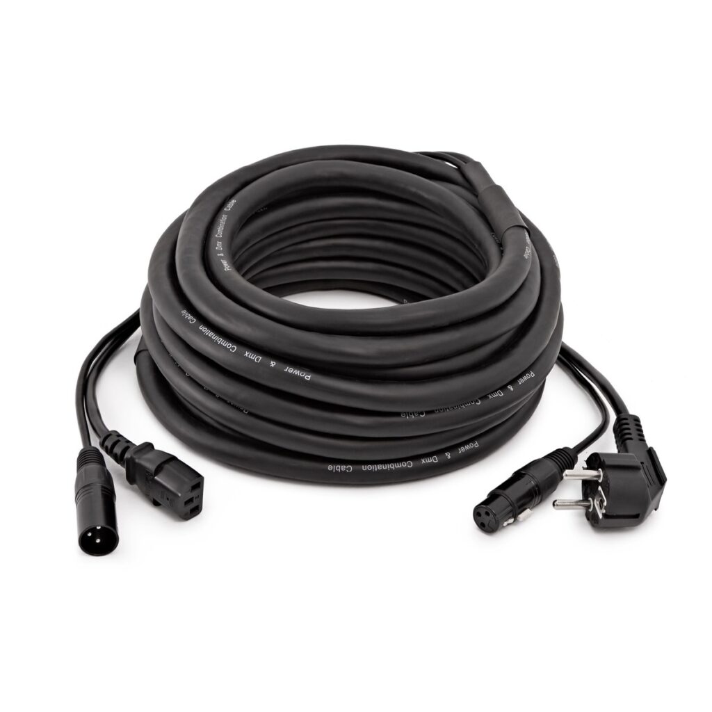XLR and EU IEC Combination Cable 20m