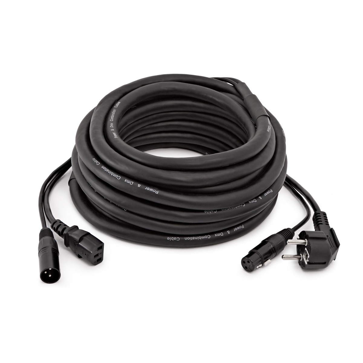 XLR and EU IEC Combination Cable 20m - Image 1