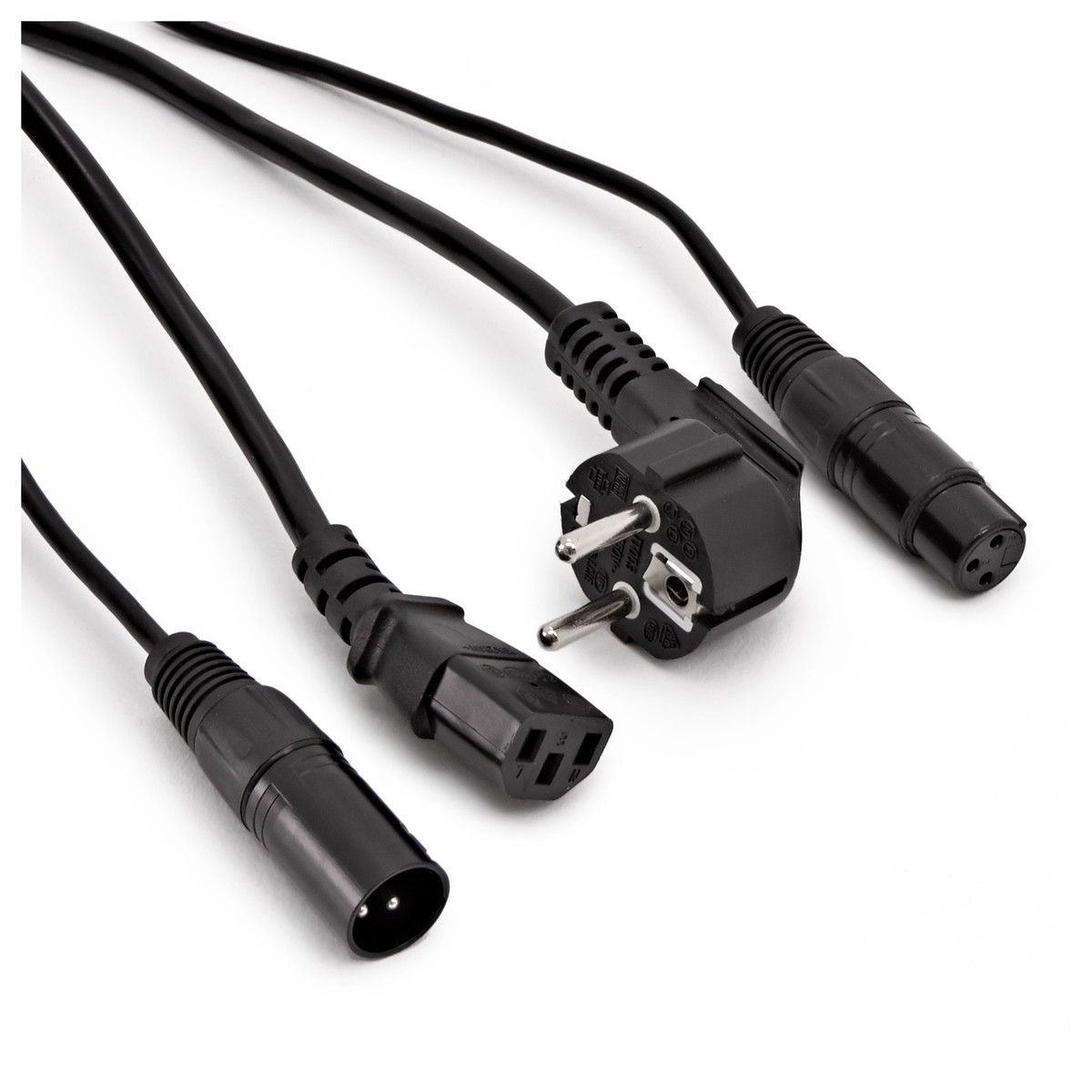 XLR and EU IEC Combination Cable 20m - Image 2