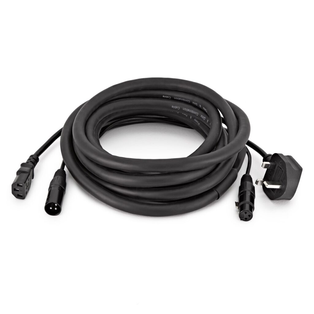DMX and UK IEC Combination Cable 5m