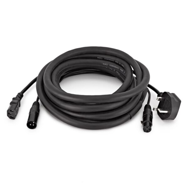 DMX and UK IEC Combination Cable 5m - Image 1