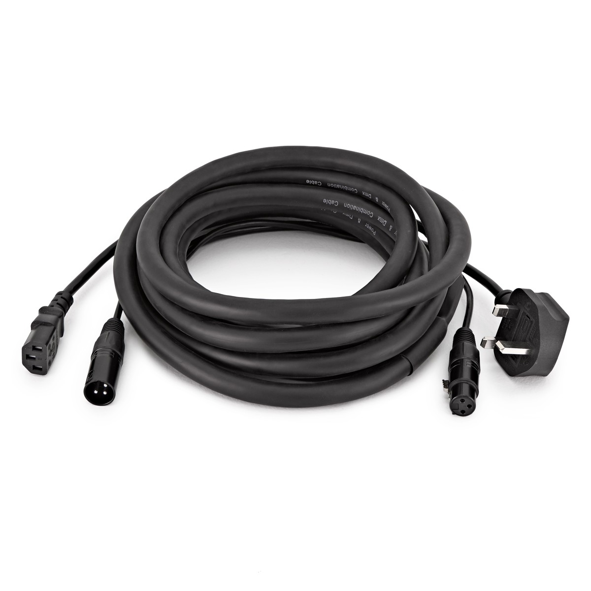 DMX and UK IEC Combination Cable 5m - Image 1