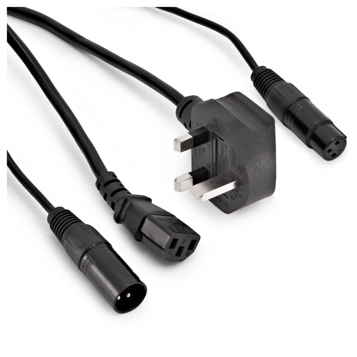 DMX and UK IEC Combination Cable 5m - Image 2