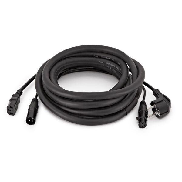 XLR and EU IEC Combination Cable 5m - Image 1