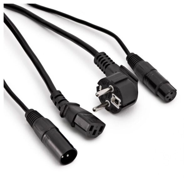 XLR and EU IEC Combination Cable 5m - Image 2